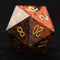 D20 en pierre acajou