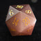 D20 en oeil de chat violet
