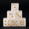 Lot de 6 D6 cube en quartz clair