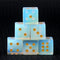 Lot de 6 D6 cube en opale