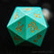 D20 en turquoise