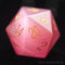 D20 en oeil de chat rose