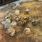 Lot de 10 dés à 6 faces marbrés (10D6)