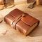 Carnet en Cuir Artisanal avec Cordon Fermoir