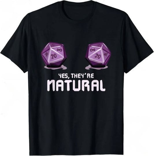 T-shirt JDR – Doubles D20 Naturels