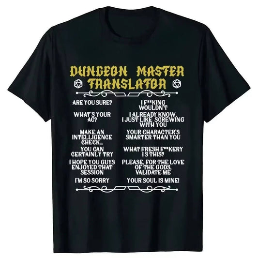 Tee-Shirt JDR - Langage du MJ