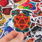 Lot de 50 Stickers Autocollant Jeu de Rôle