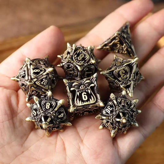 Dés en Métal - Tête d'orc