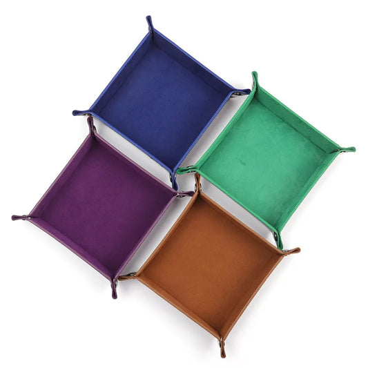 Piste de dés carrée pliable