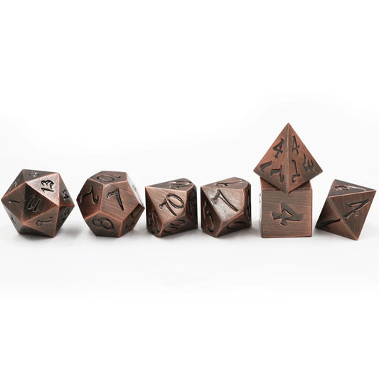 Set de Dés de JDR en Métal Brossé