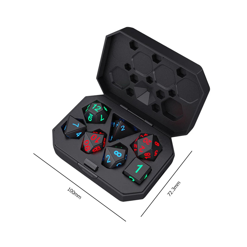 Set de Dés LED Lumineux Rechargeables | Des Lancers Shiny