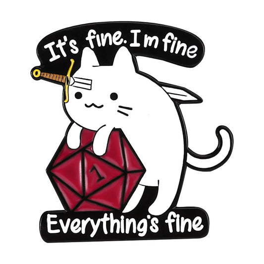 Pins Fumble Cat