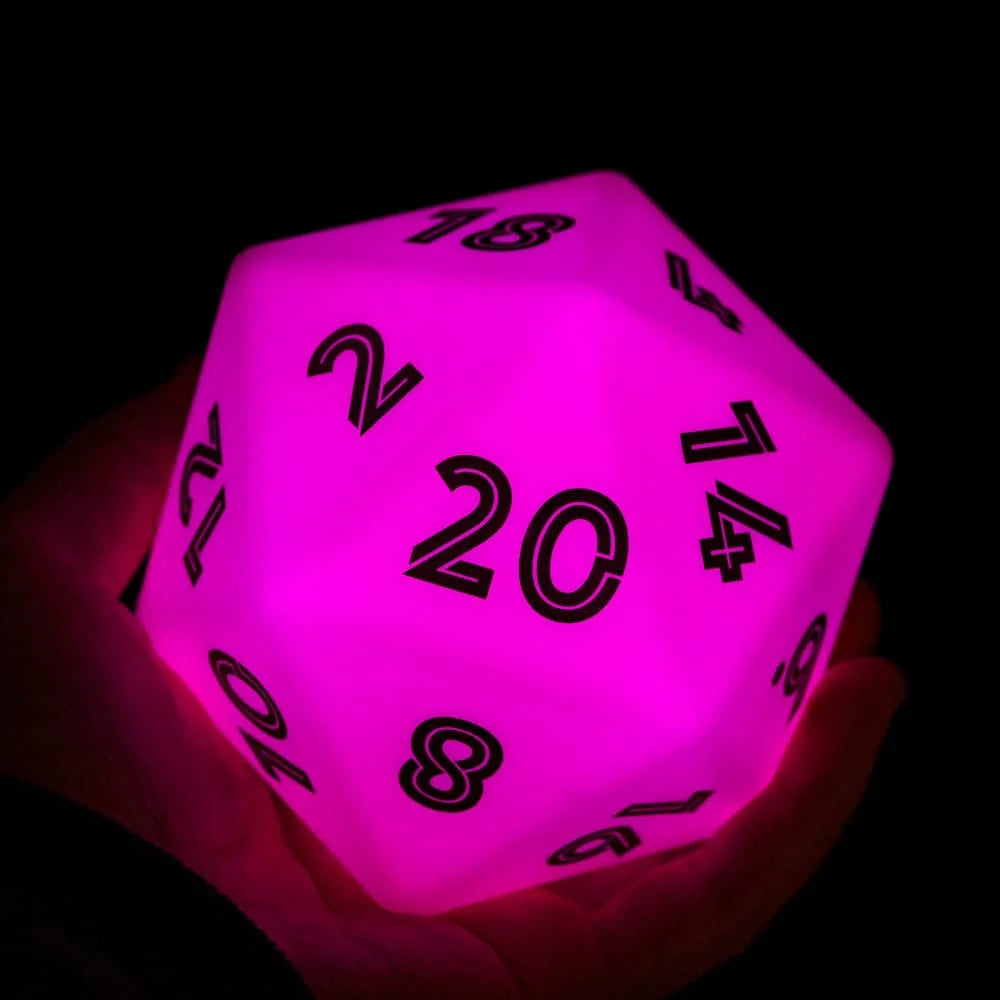 Dé LED Lumineux - D20 | Illuminez vos Parties de Jeu