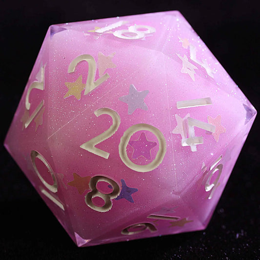 Lot de D20 Étoiles Pastel