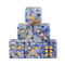 Lot de 6 D6 cube en jaspe bleu