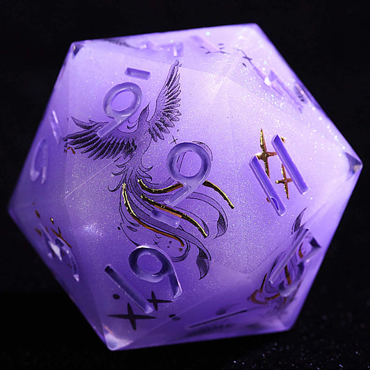 Lot de D20 Phenix Violet