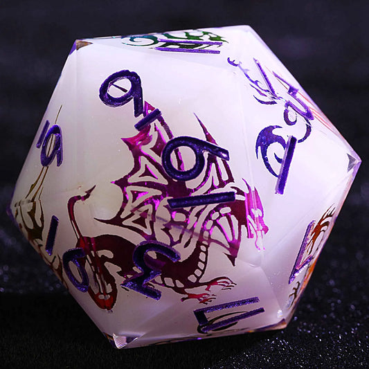 Lot de D20 Glyphe de Dragon