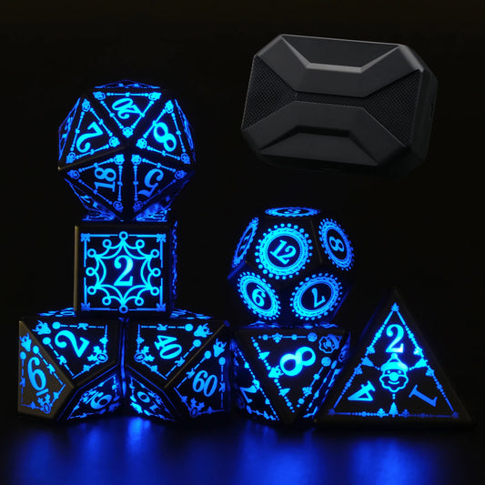 Set de Dés LED - Flocon de Neige