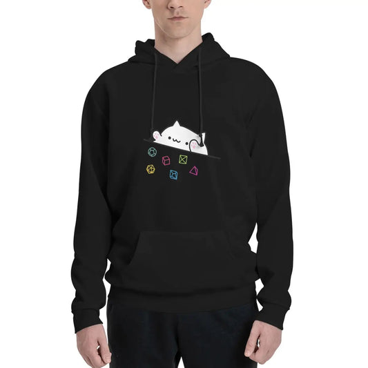 Sweat JDR - Chaton mignon et set de dés