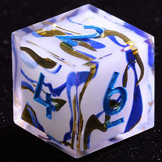 Lot de D6 Ruban Céleste