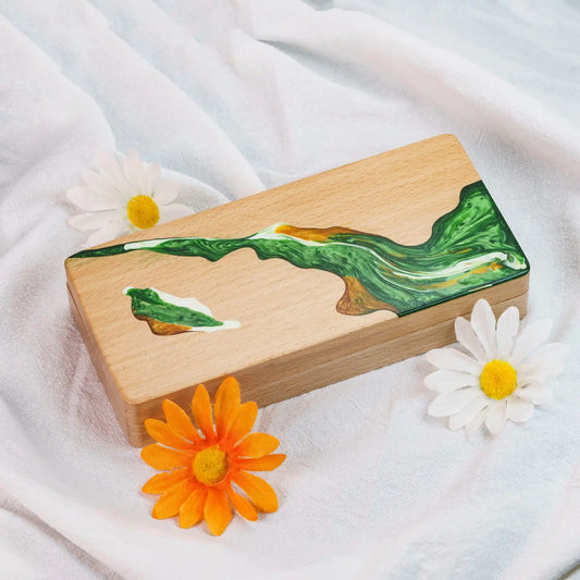 Boîte à dés en bois - Rivière de Mana