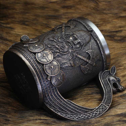 Chope de bière Drakkar Viking