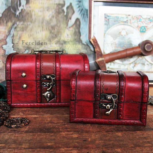 Coffres au trésor de Pirate en bois (x2)