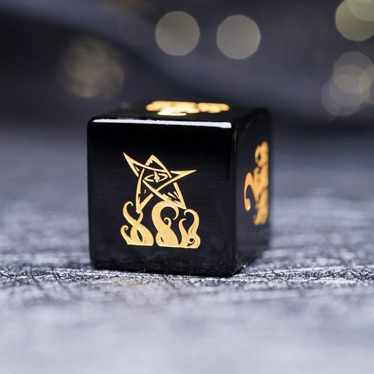 Dés Cthulhu en Obsidienne