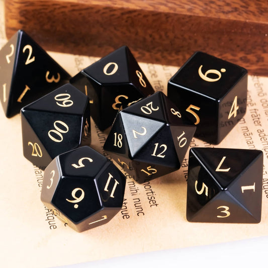 Dés en Obsidienne