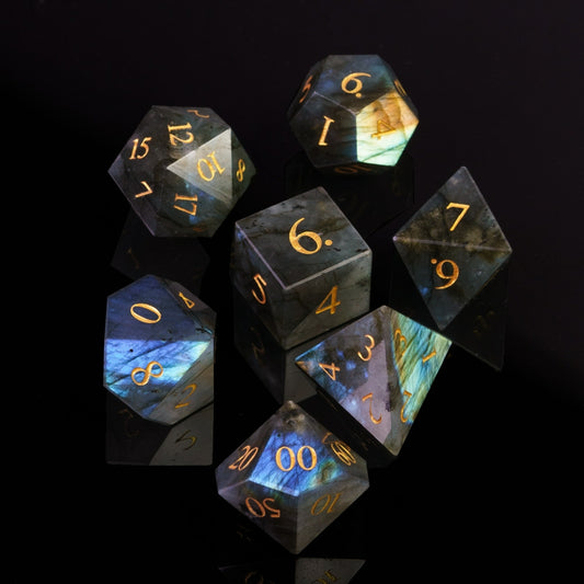 Dés en Labradorite