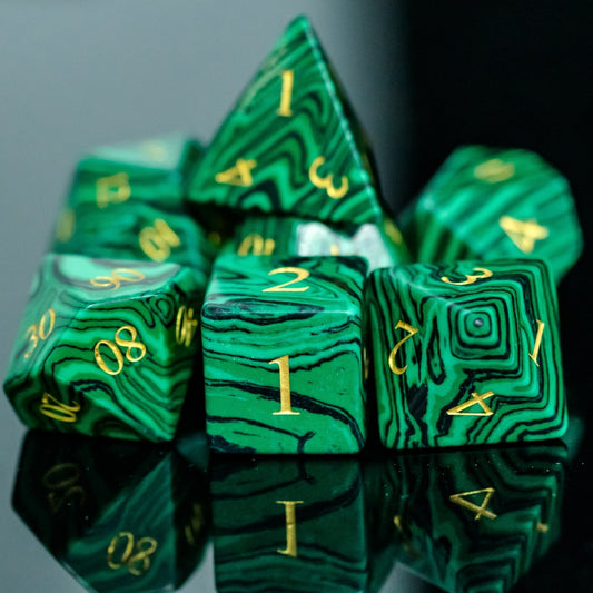 Dés en Malachite