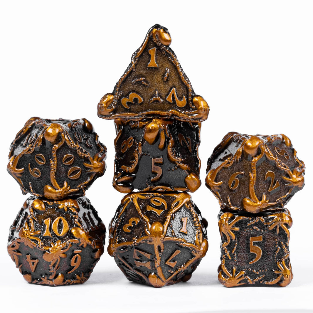 Dés de jeux blanche & noir Elfiques