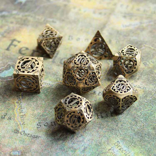 Set de Dés en Métal Steampunk
