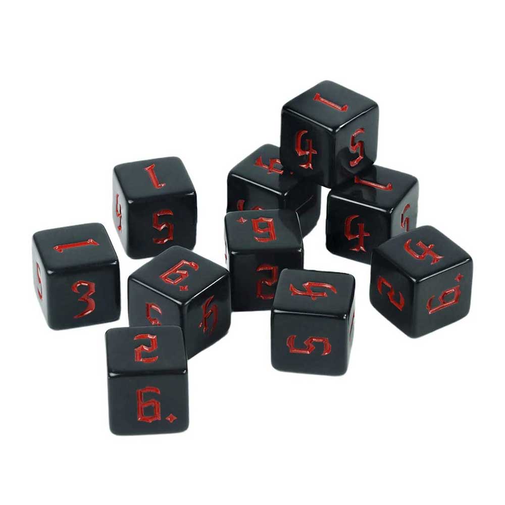 Lot 10 Dés Jeux De Rôle Lot De 10 Dés D6 16 Mm - Pour Jeux De Rôle, DND Lot 10 Dés Jeux De Rôle Lot De 10 Dés D6 16 Mm - Pour Jeux De Rôle, DND