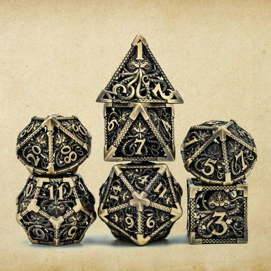 Set de Dés Cthulhu en Métal