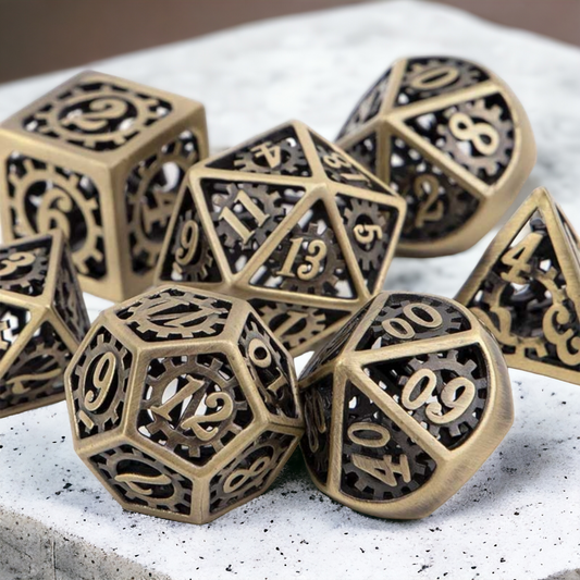Set de Dés Métal Écrou