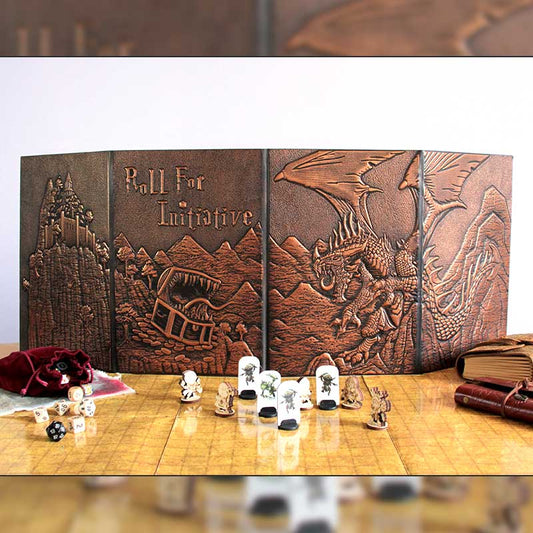 Écran de Maître du Jeu - 4 Panneaux en Relief Modulables