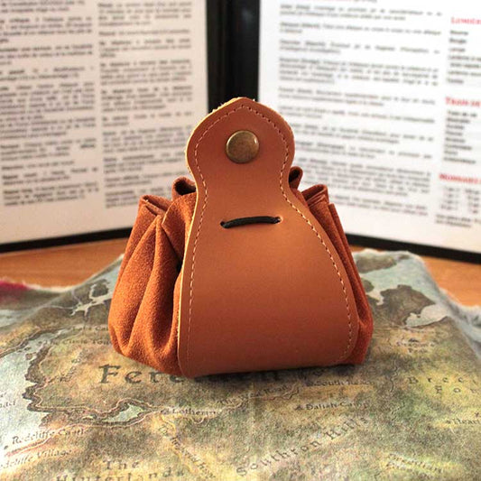 Petite Bourse à Dés en Cuir