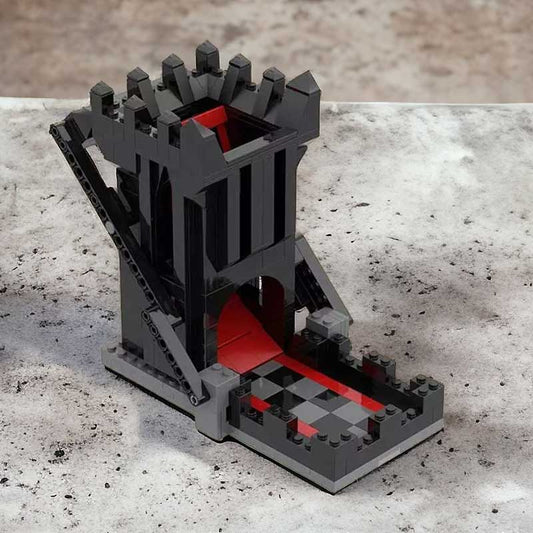 Tour à Dés Automatique Noire, en Briques de Construction